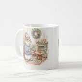 セーターを着たクリスマシマリス コーヒーマグカップ (正面左)