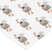 セーターを着たクリスマス七面鳥 テーブルクロス (アングル)