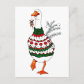 セーターを着たクリスマス七面鳥 ポストカード (正面)