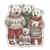 セーターを着たホッキョクグマ シール (正面)