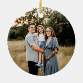 セーターを着たメリークリスマスベア セラミックオーナメント (裏面)