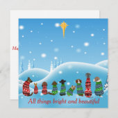 セーターを着た犬たち動物たち シーズンカード (正面/裏面)