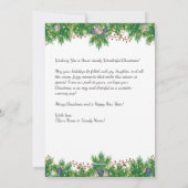 セーターを着た犬 | 聖降誕祭お目出度う シーズンカード (裏面)