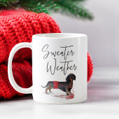 セーターウェザーいけなドッグウォーターカラーダックスシュント コーヒーマグカップ