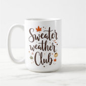 セーターウェザークラパーソナライズされたブ コーヒーマグカップ (左)