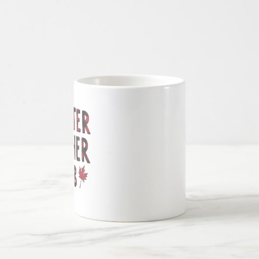 セーターウェザークラブメタリックフォイル秋 コーヒーマグカップ (中央)