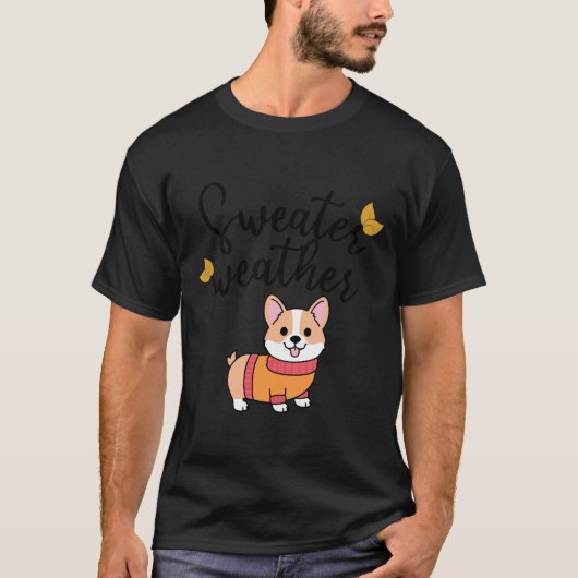 セーターウェザーコーギ Tシャツ (正面)