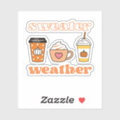 セーターウェザーパンプキンスパイスラテ シール (シート)