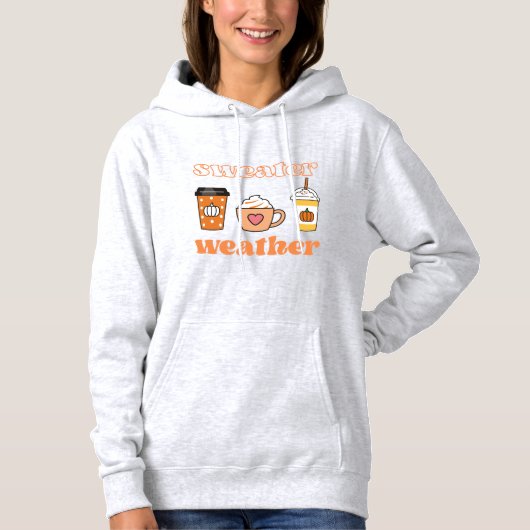 セーターウェザーパンプキンスパイスラテ パーカ (正面)