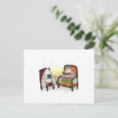 セーターウェザーホリデーカード ポストカード (スタンド正面)