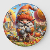 セーターウェザー格言 ラージ壁時計 (正面)