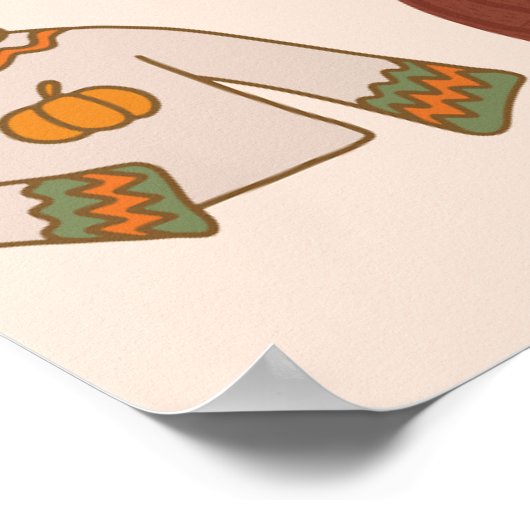 セーターウェザー秋テーマポスター ポスター (角)