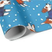 セーターカラフル柄の犬 ラッピングペーパー (ロールコーナー)