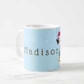 セータークリスマスにマンガのダルマチア コーヒーマグカップ (正面左)