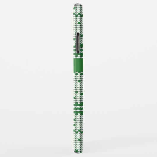 セーターグリーンホワイトクリスマスツリーパーソナライズされた Case-Mate iPhoneケース (裏面/右)