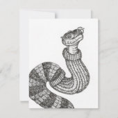 セータースネークフラットノートカード ノートカード (正面)