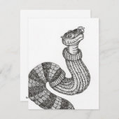 セータースネークフラットノートカード ノートカード (正面/裏面)