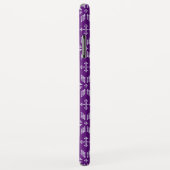 セーターパープルホワイトフェアアイルクリスマスモノグラム Case-Mate iPhoneケース (裏面/右)