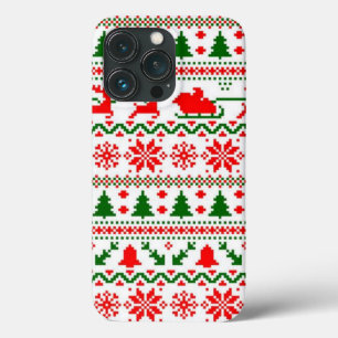 セーターフェイククリスマスニットパターンI電話ケース iPhone 13 PROケース