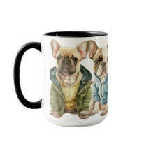 セーターフランスの付きの愛らしいブルドッグ