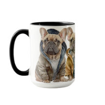 セーターフランスの付きの愛らしいブルドッグ