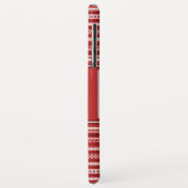 セーターレッドホワイトモノグラムクリスマスホリデー Case-Mate iPhoneケース (裏面/左)