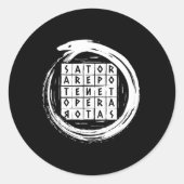 セーターロタススクエアオロボロスウロボロス ラウンドシール (正面)