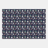 セーター天気クリスマス ラッピングペーパーシート (正面3)