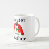 セーター天気予報マグ コーヒーマグカップ (正面右)