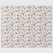 セーター天気冬の動物 ラッピングペーパー (フラット)