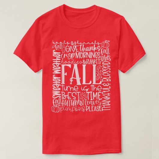 セーター天気感謝&賛美秋秋コル Tシャツ (デザイン正面)