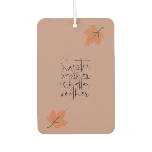 セーター天気 カーエアーフレッシュナー (正面)