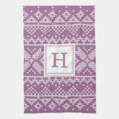 セーター天気 |モノグラム休日 キッチンタオル (縦)