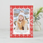 セーター天気 | 休日の写真カード シーズンカード (スタンド正面)