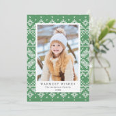 セーター天気 | 休日の写真カード シーズンカード (スタンド正面)