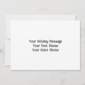 セーター姿の水彩可愛い犬 シーズンカード (裏面)