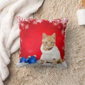 セーター枕にクリスマスの猫の休日 クッション (ブランケット)