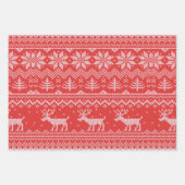 セーター模様 ラッピングペーパーシート (正面)