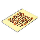 セーター気象協会プレイドレターの記入 ノートブック (左側)