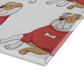 セーター漫画のブルドッグチリン カッティングボード (角)