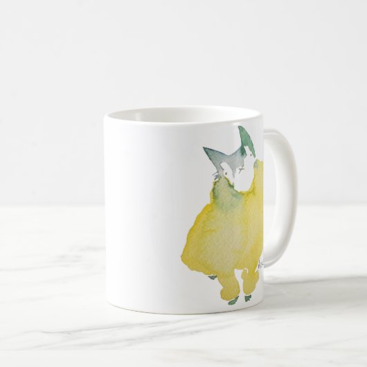 セーター猫のマグ コーヒーマグカップ (正面右)