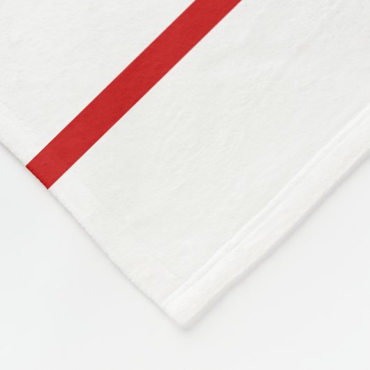 セーター白く見える赤い星トナカイのクリスマス フリースブランケット (角)