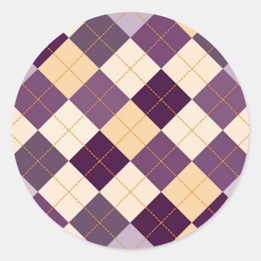 セーター背景 ラウンドシール (正面)