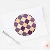 セーター背景 ラウンドシール (封筒)