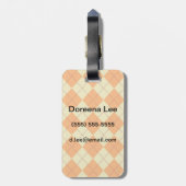 セーター背景 ラゲッジタグ (裏面縦)