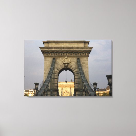 セーチェーニ橋 (Szechenyi Chain Bridge) キャンバスプリント (正面)