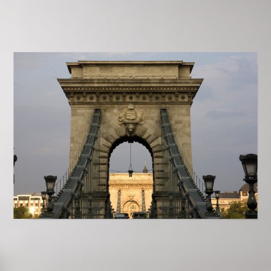 セーチェーニ橋 (Szechenyi Chain Bridge) ポスター (正面)