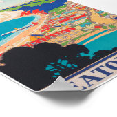 セートンデボン統一されたキングダムヴィンテージ旅行ポスター ポスター (角)