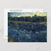 セーヌとボート,ヴァンゴッホファインアート ポストカード (正面/裏面)