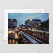 セーヌのシーン ポストカード (正面/裏面)